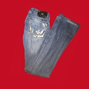 LOW RISE Y2K DENIM MISS ME JEANS SIZE 25 FLARE BOOTCUT